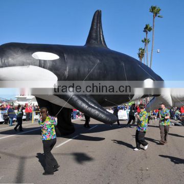 2016 hot sale giant inflatable whale for parade,advertising, sale