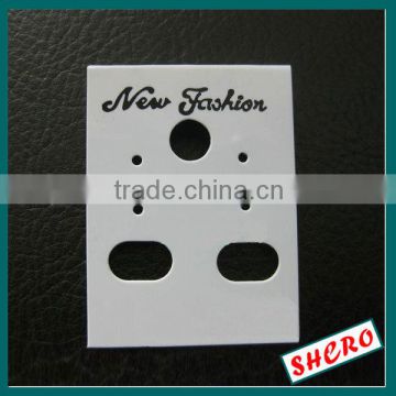 Forever White PVC Hang Jewelry Card For Earring