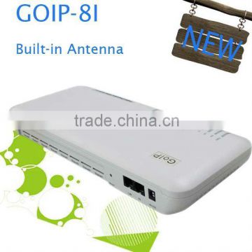New Arrival!! GOIP-8I, 8 port goip/voip gsm gateway with built-in Antenna, help customs clearance