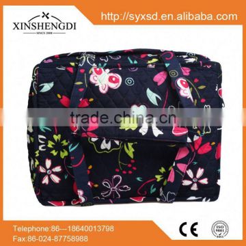 Wholesale cotton pretty quilted casual foldable insulated paper bag cooler