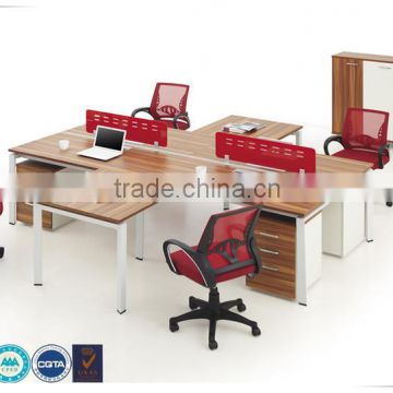Factory price appealing panel four-seater office workstation