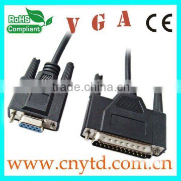 hot selling 25Pin to 9Pin vga to coaxial cable