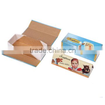 triangle sunglass foldable paper box with magnet closure