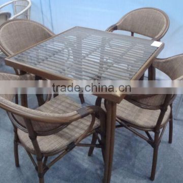 bamboo kitchen table and chair