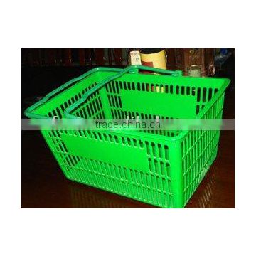 (supermarket equipment)plastic shopping basket