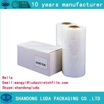 Advanced hand LLDPE tray plastic packaging stretch film roll