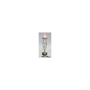 Metal Oil Paint African(candle stand, tealight hoder, metal candlestick)