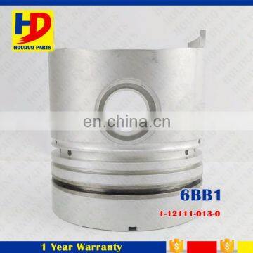 Excavator Engine Parts Isuzu 6BB1 Piston 1-12111-743-0 1-12111-013-0 1-12111-643-0