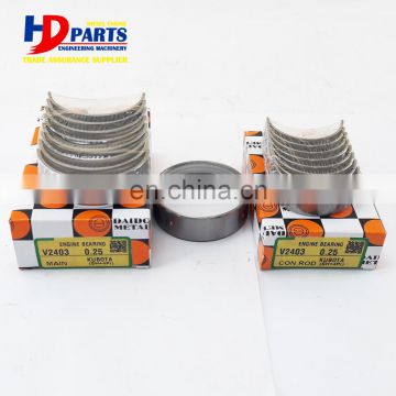 Diesel Engine V2403 Crankshaft Bearing 1A091-23480 And 1A091-23930 Con Rod Bearing