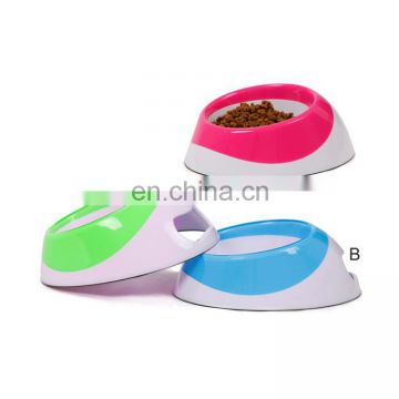 China pet bowl round plastic pet dog bowls