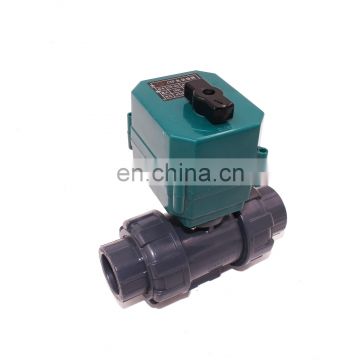 Best selling 1/2 inch 3/4 inch 1 inch 4 inch electric on off plastic valves pvc 50mm motorized ball valve