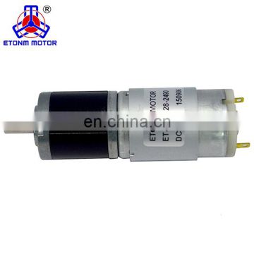 Micro permanent magnetic small powerful electric 28mm Dc motors,gearbox motor 12v dc gear motor specification 28mm for curtains