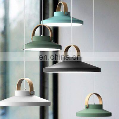 Modern LED Hanging Pendant Lamp Colorful Metal Nordic Decorative Lamp