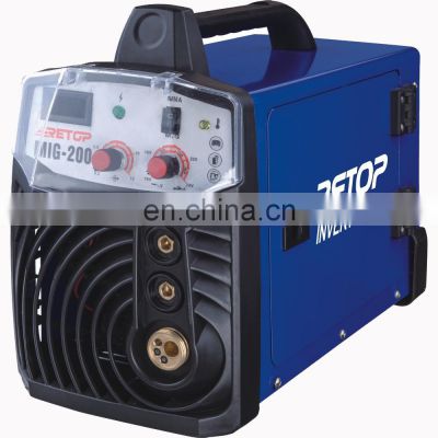 Cheap single phasse 200A dc pmaquina soldar mig mag sin gas welder