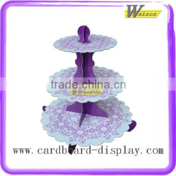 Purple Premuim Paper Cupcake Stand for Christmas