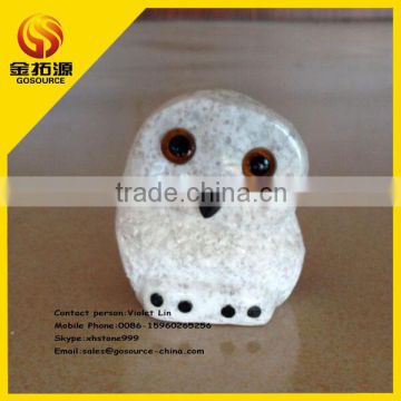 granite natural stone owl carving
