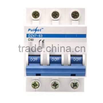 Hot Selling 3 pole 6KA 32A 40A 50A 63A Miniature Circuit Breaker SAA Approval