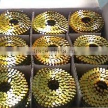 new product high quality coil nails, thread shank roofing coil nail