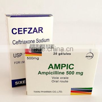 Accept custom order cardboard paper folding popular box for medicine packaging