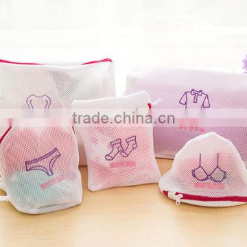 Embroider sandwich laundry mesh bag for washing machine
