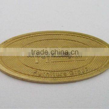 shiny gold handbag metal tags wholesale