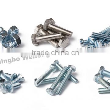 High Strength flange hex bolt m18 with full half thread manufacturers&supplier