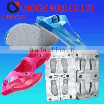 T-strap nude beach slipper mould