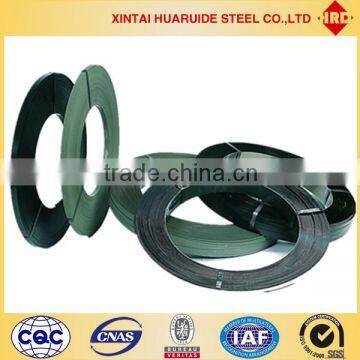 Hua Ruide -65Mn 0.7*19MM Bluing Steel Strips for Packing/Blue Tempered Steel Coils