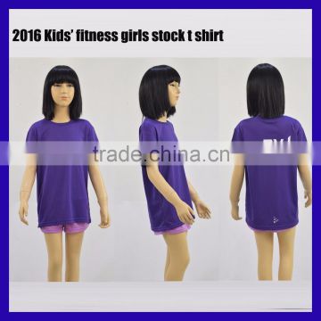 2016 Kids' fitness stock t shirt