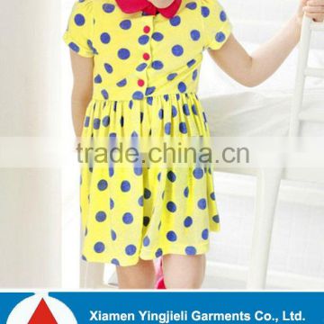 2015 Latest Fancy Baby Girls Cotton Frock Designs for Teenager Girls Small Girls