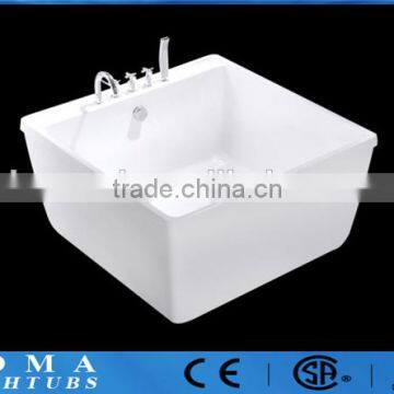 Deep White Stone Resin Bathtub