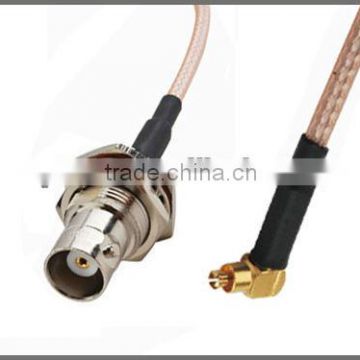 RF Cable Assembly BNC female to MC-Card Male Right Angle cable RG316