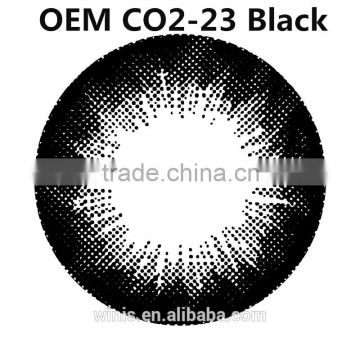 Cosmetic black circle contact lens OEM CO2-23