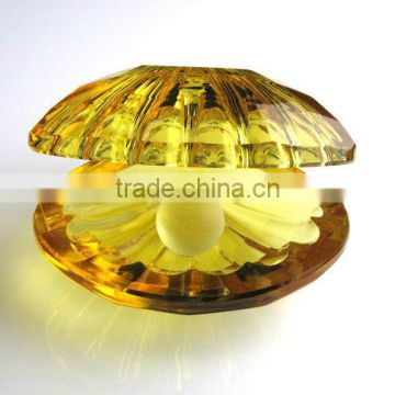 beautiful yellow crystal shell