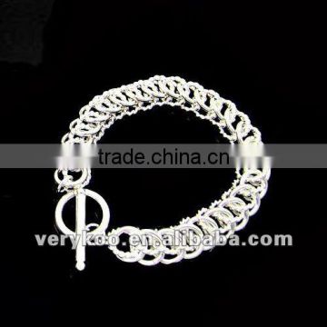 Fashion Chain Bracelets Jewelry Silver Plated FCA-15048