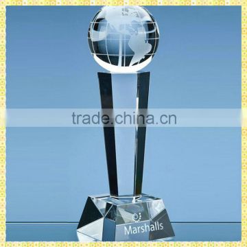 Antique Pillar Award Crystal Trophy For Sports Games The Prize Is Recommended