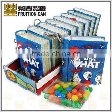 Tin sign metal tin tin plate - Pre-packed Confectionery Book Shaped Tins