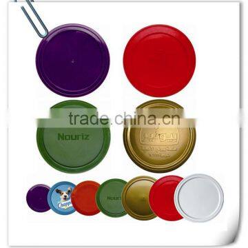 Colorful plastic can lids with customized logo