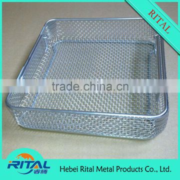 2015 New Design Stainless Steel Rectangle Wire Basket