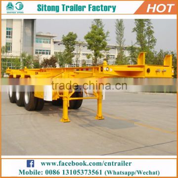 Factory direct 20ft 40ft container trailer price shipping container frames container trailer