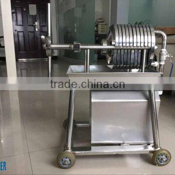 chemical industry company widely used portable/movable stainless steel filter press