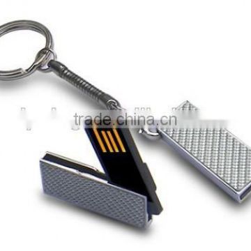mini metal keyring USB memory stick, swivel gifts USB driver 3.0