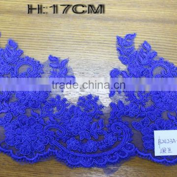 2017 colorful Embroidery Lace Trims Lace Appliques Patches Wedding Dress Decor Supply