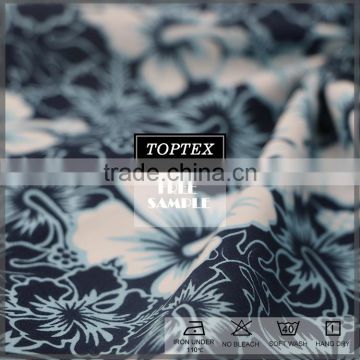 floral printed poplin fabric for dress fabric