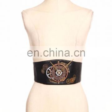 Steampunk clock corsage style belt