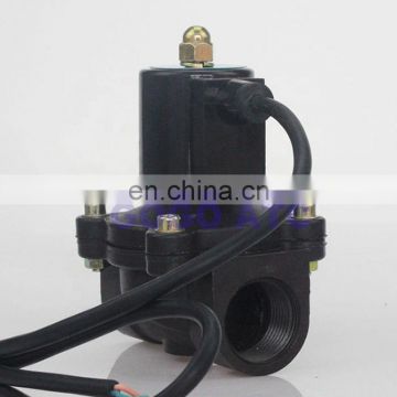 2 way 2w series water solenoid valve plack 1-1/2" 2 inch 220V AC Normally close 2W400-40 2W500-50 large plastic fountain valve