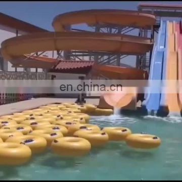 Aqua Park Fiberglass Water Slide Splash Pad Equipment Algeria Project