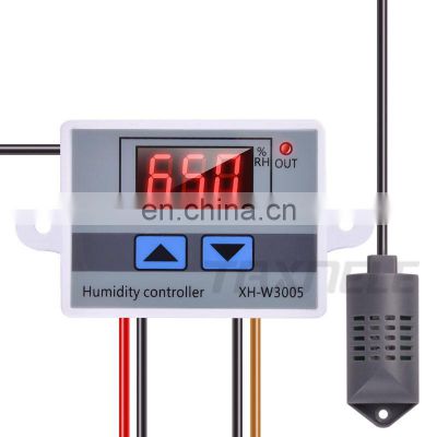 Humidity sensor W3005 Intelligent Digital Thermostat 220V 12V 24V Digital Humidity Controller instrument temperature controller