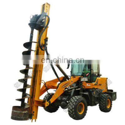 Excavator hydraulic attachments pile driver