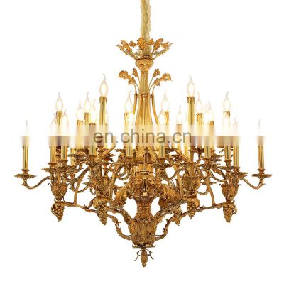 luxury french pendant light brass pendant lamp gold chandelier candle chandeliers antique brass light